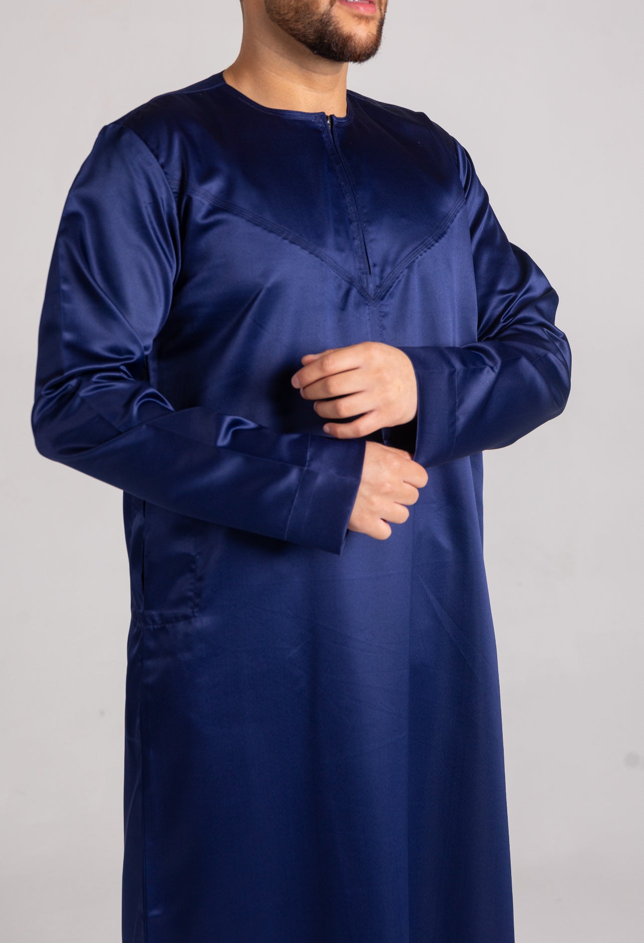 Classic Kids Emirati Thobe ( Navy ) image 6