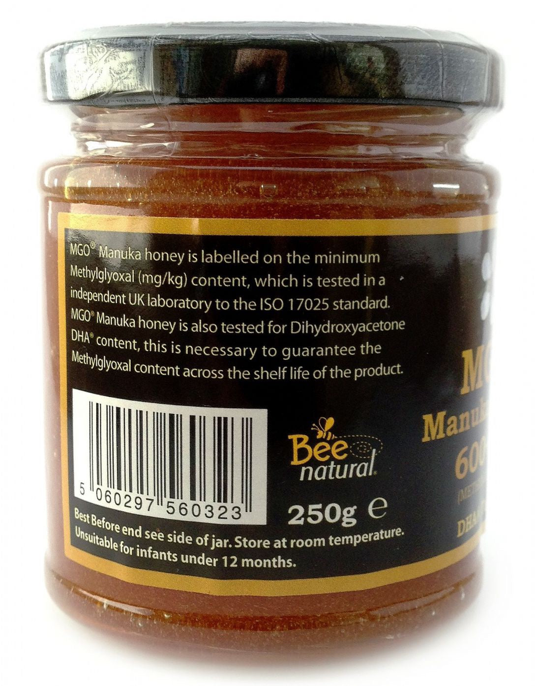 MGO Manuka Honey 600+mg/kg Methylglyoxal 250g image 1