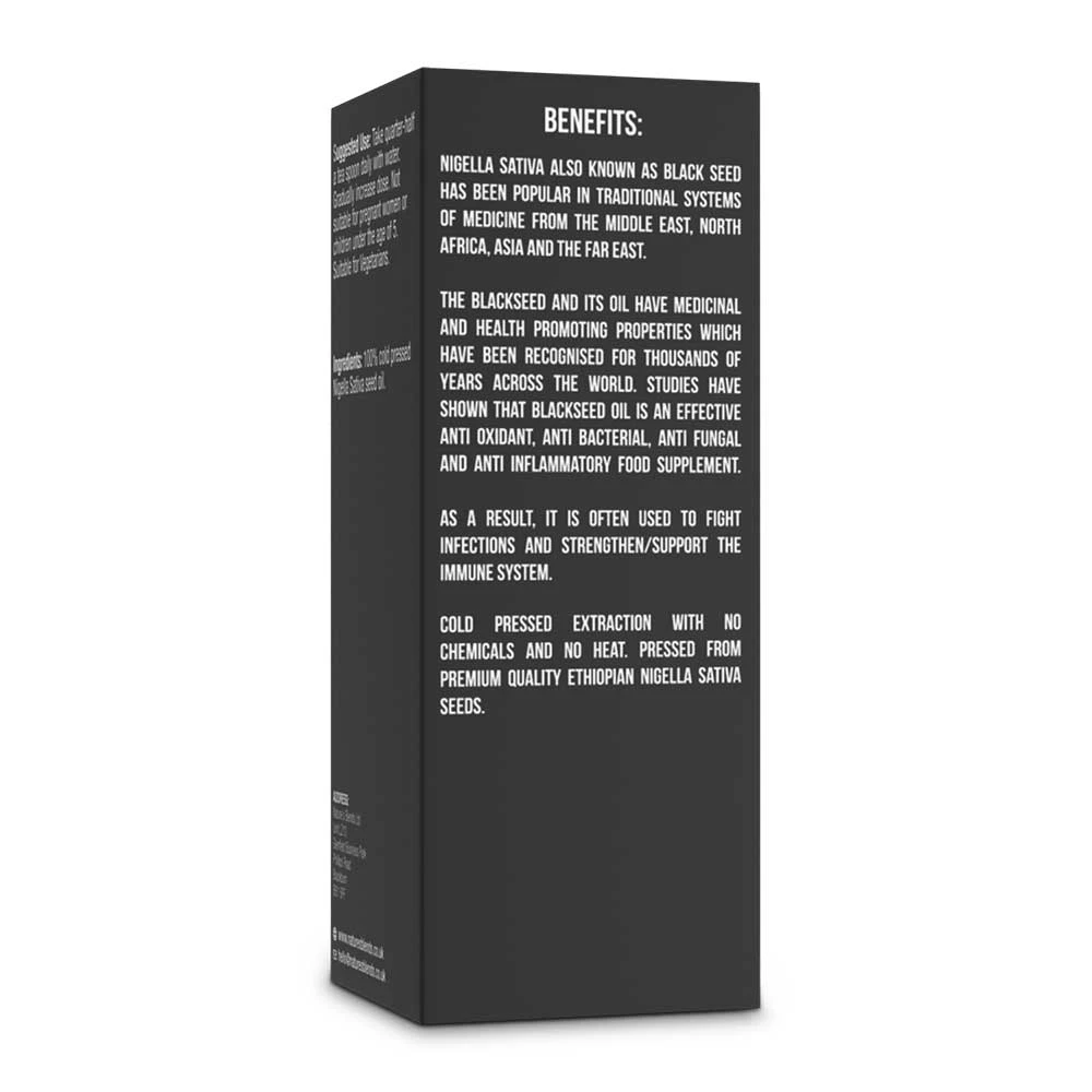 Raw Virgin Ethiopian Black Seed Oil (100ml)
