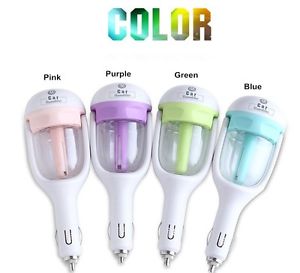 Mini Car Air Humidifier Diffuser Essential Oil Ultrasonic Aroma