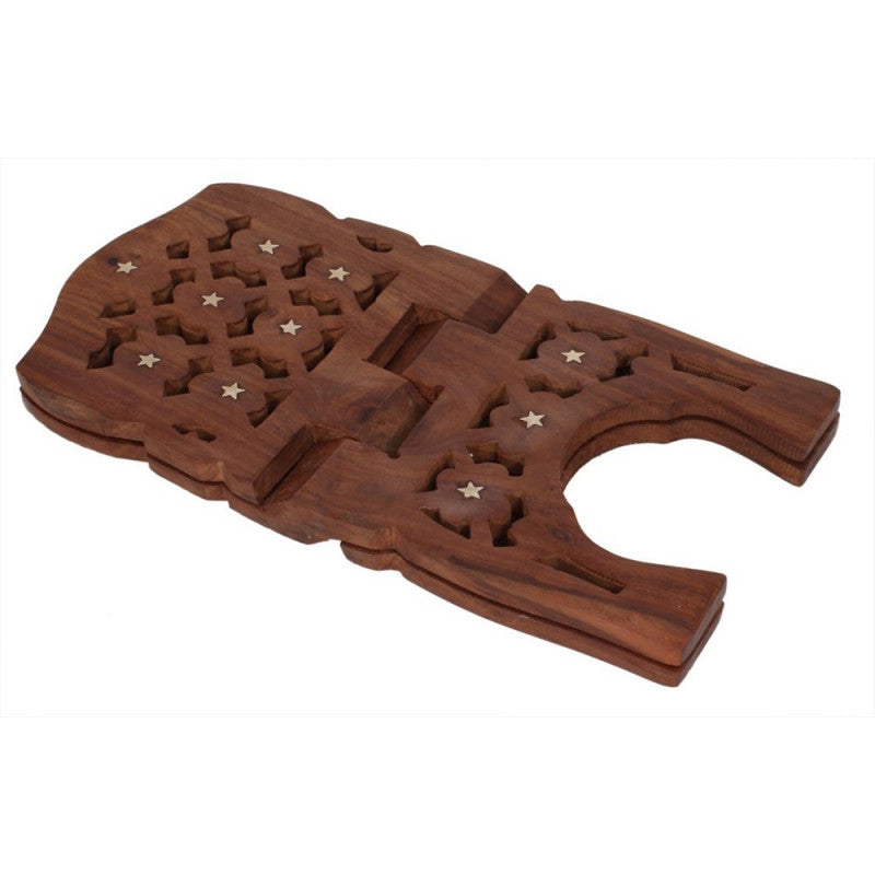 LARGE HAND-CARVED QURAN STAND - REHAL