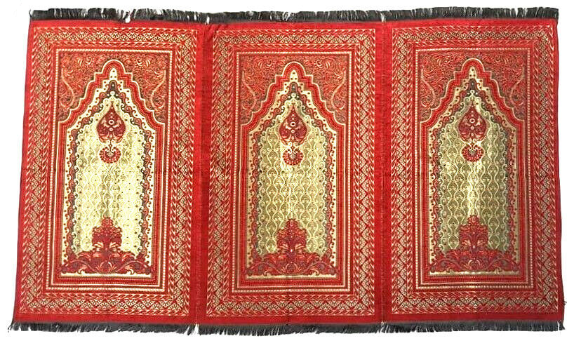 Extra Large Quality Shiny Triple Prayer Mat