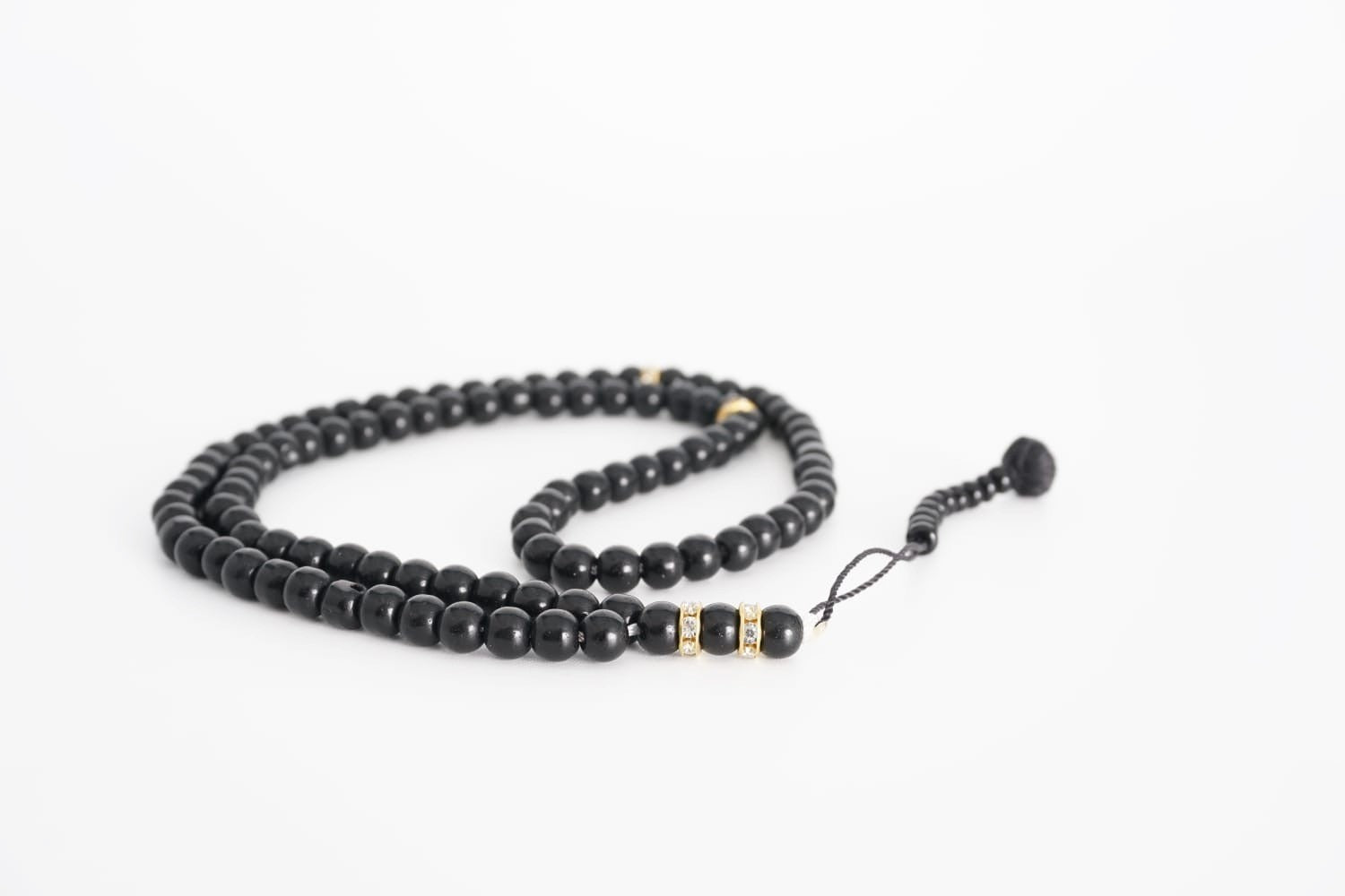Quality Glass Prayer Beads Tasbih - Black