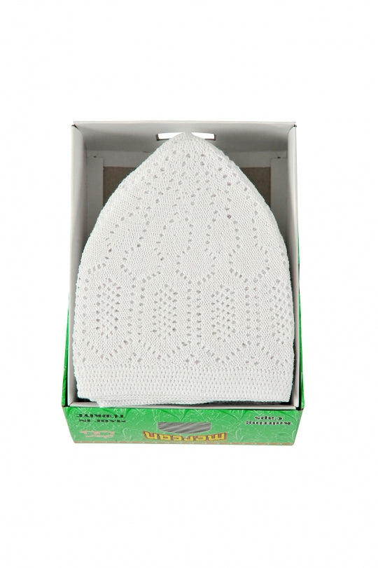 Mens Prayer Hat Mercan - White