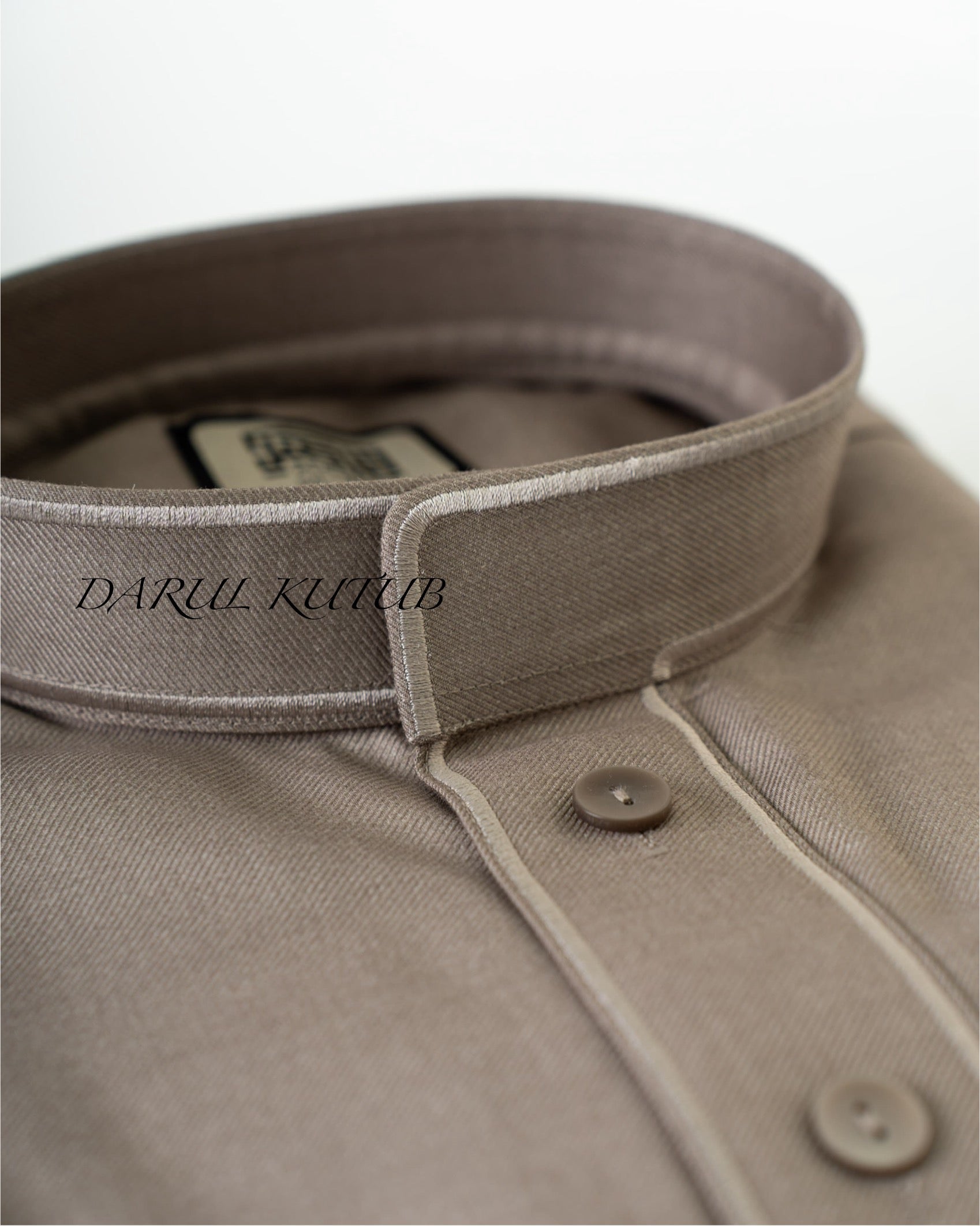 Beige Al Aseel Embroidered Thobe image 7