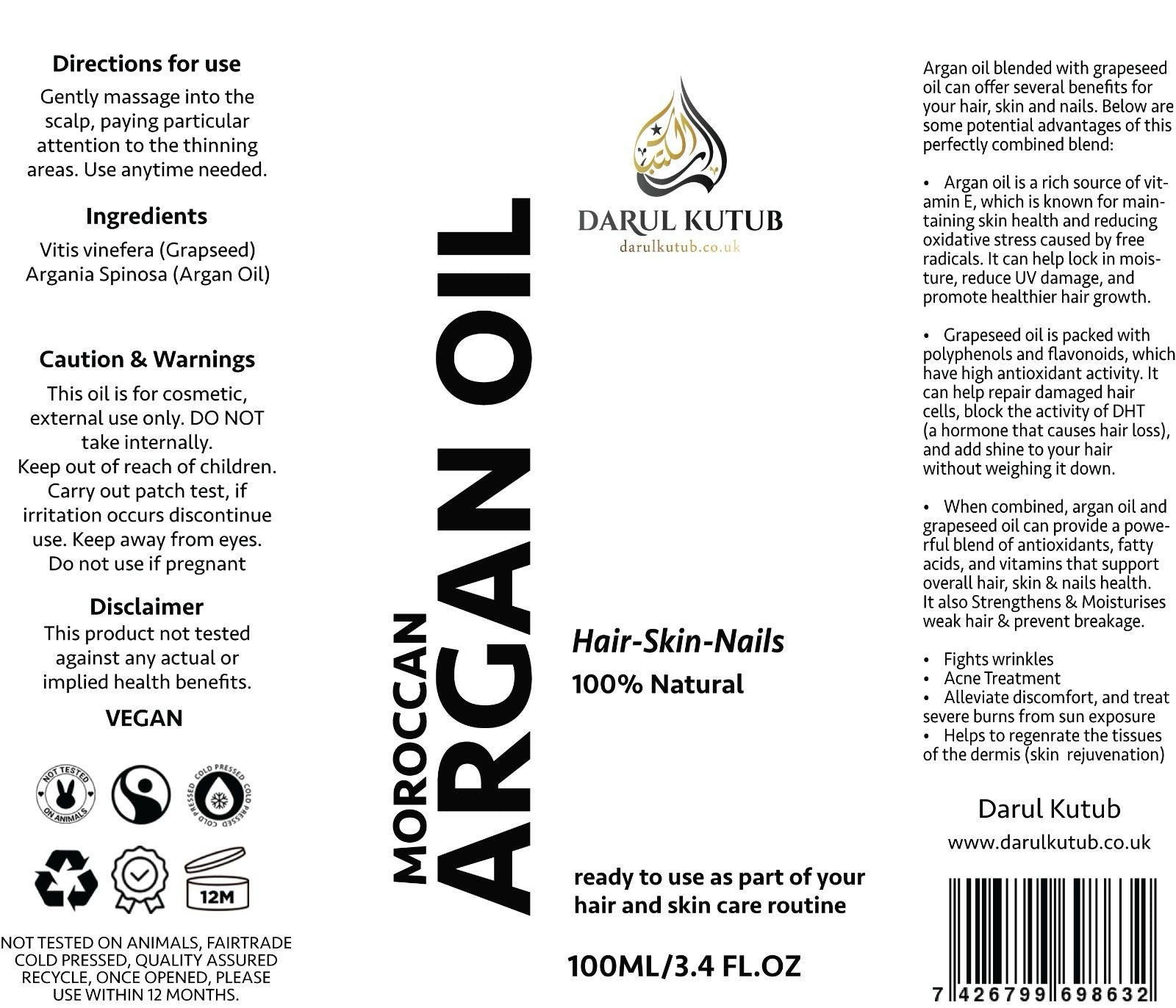 Argan Hair- skin Oil 100ml