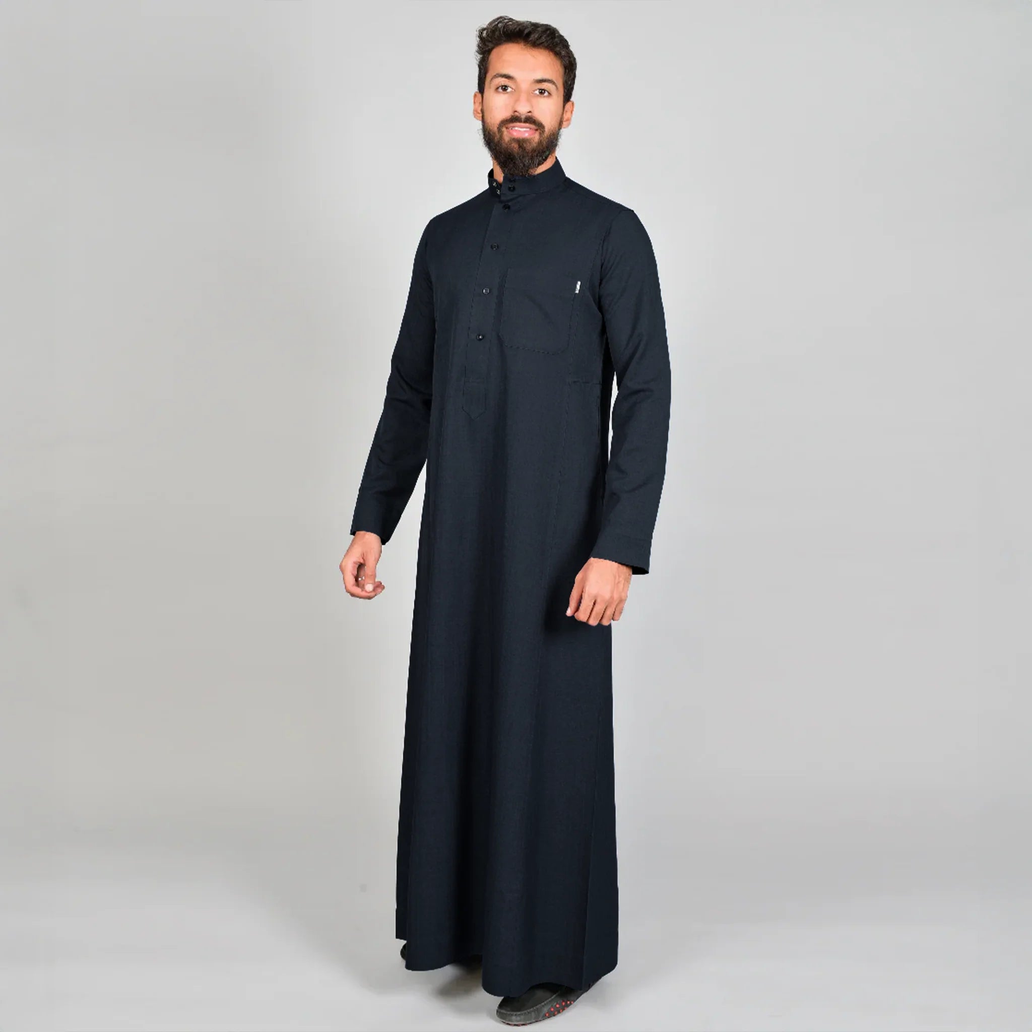 Nusuki Winter Thobe Dark Blue