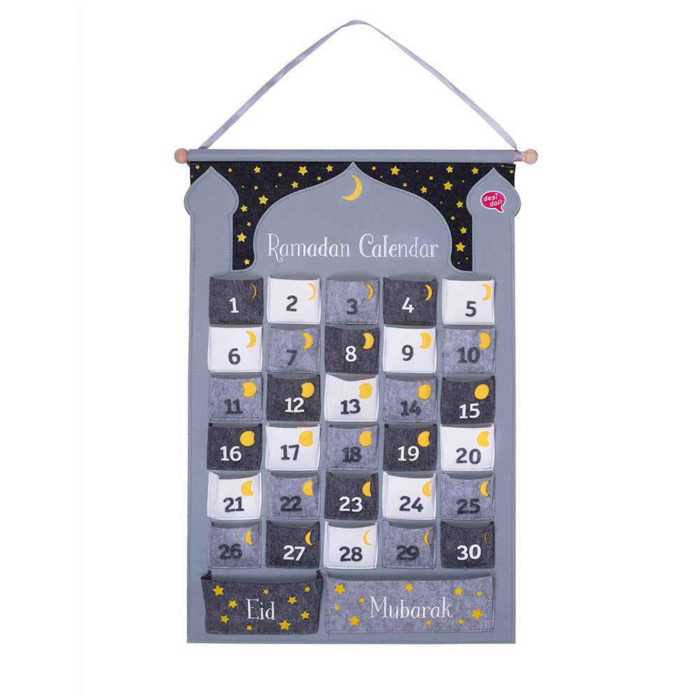 My Ramadan Calendars: Wall-Hanging Ramadan Calendar Grey