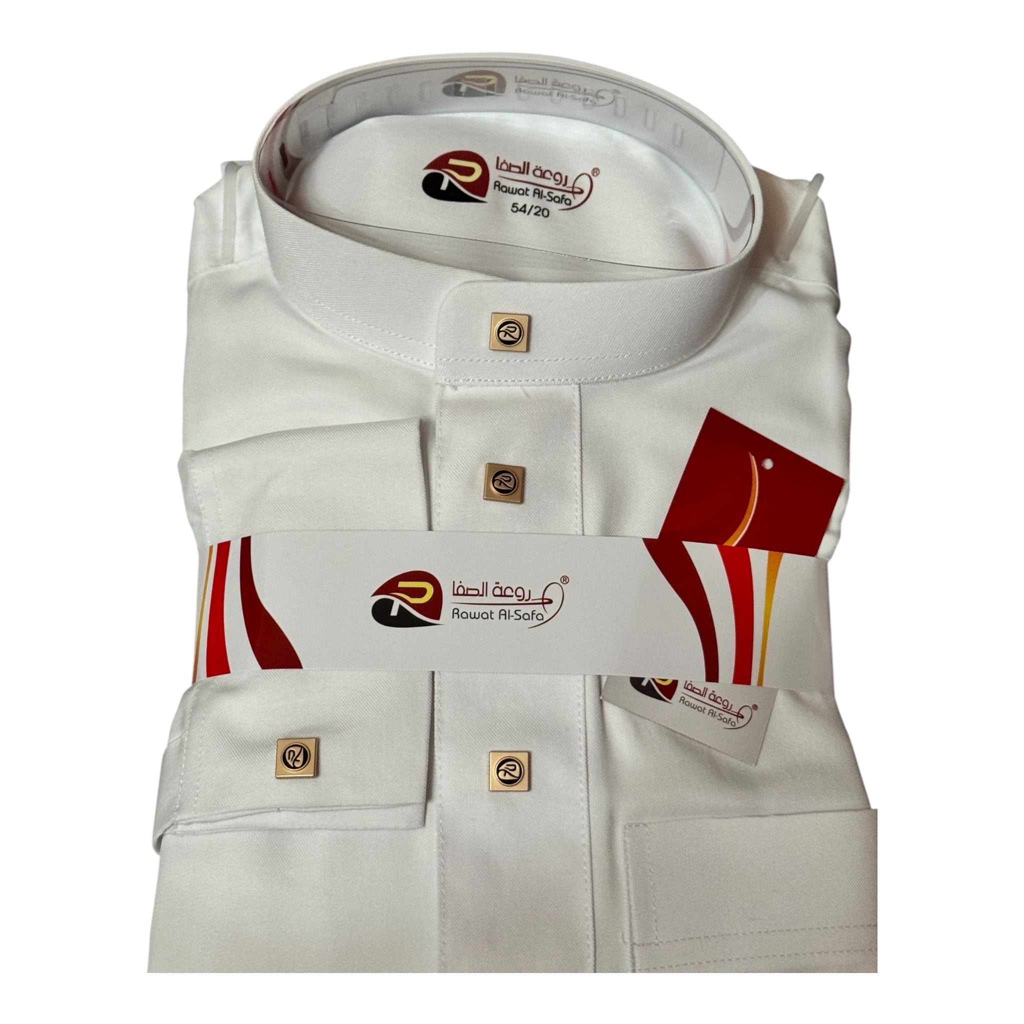 Thobe Rawat Al Safa Deluxe Gold studs