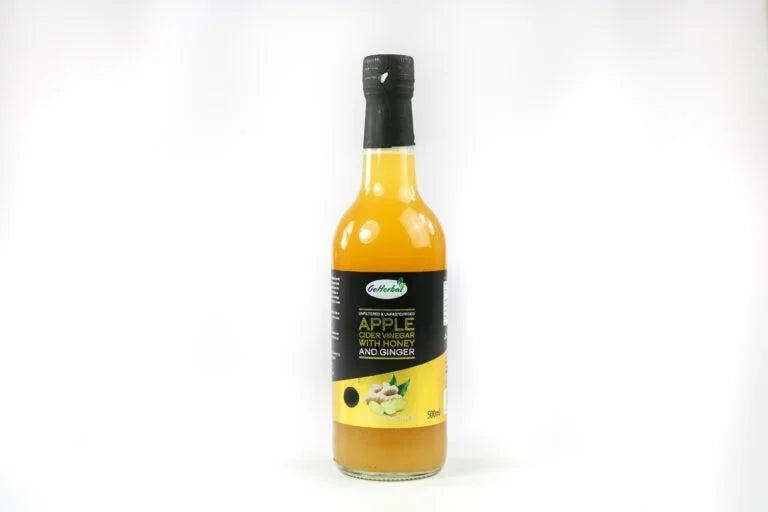 Natural Raw Apple Cider Vinegar with Ginger 500ml, GoHerbal