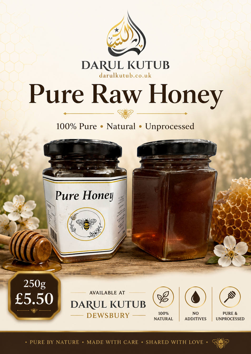 Pure Raw Honey 250g