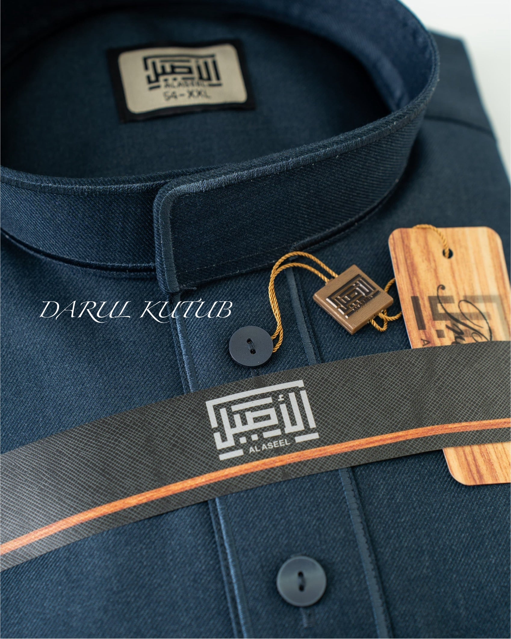 Teal Al Aseel Embroidered Thobe image 1