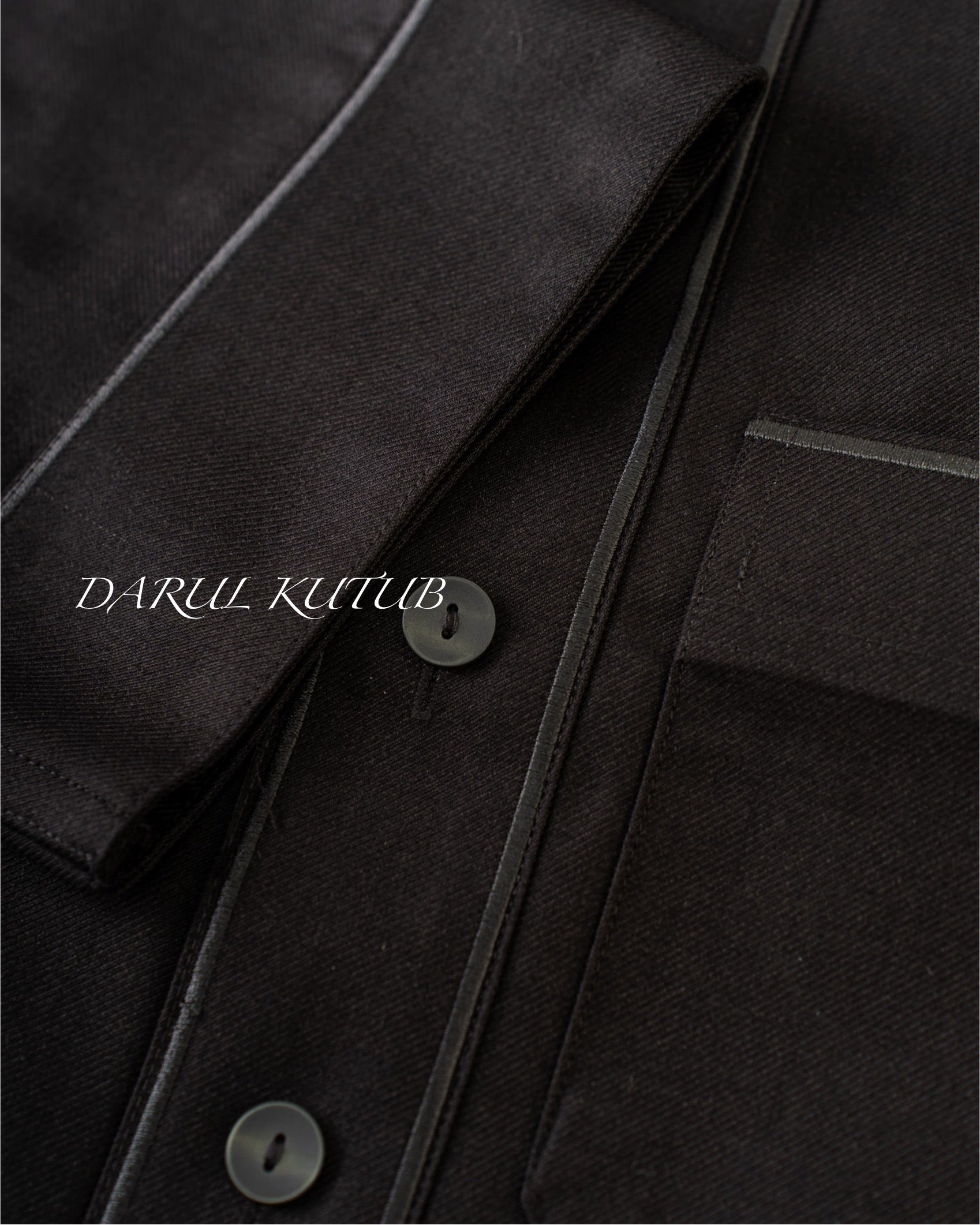 Dark Brown Al Aseel Embroidered Thobe