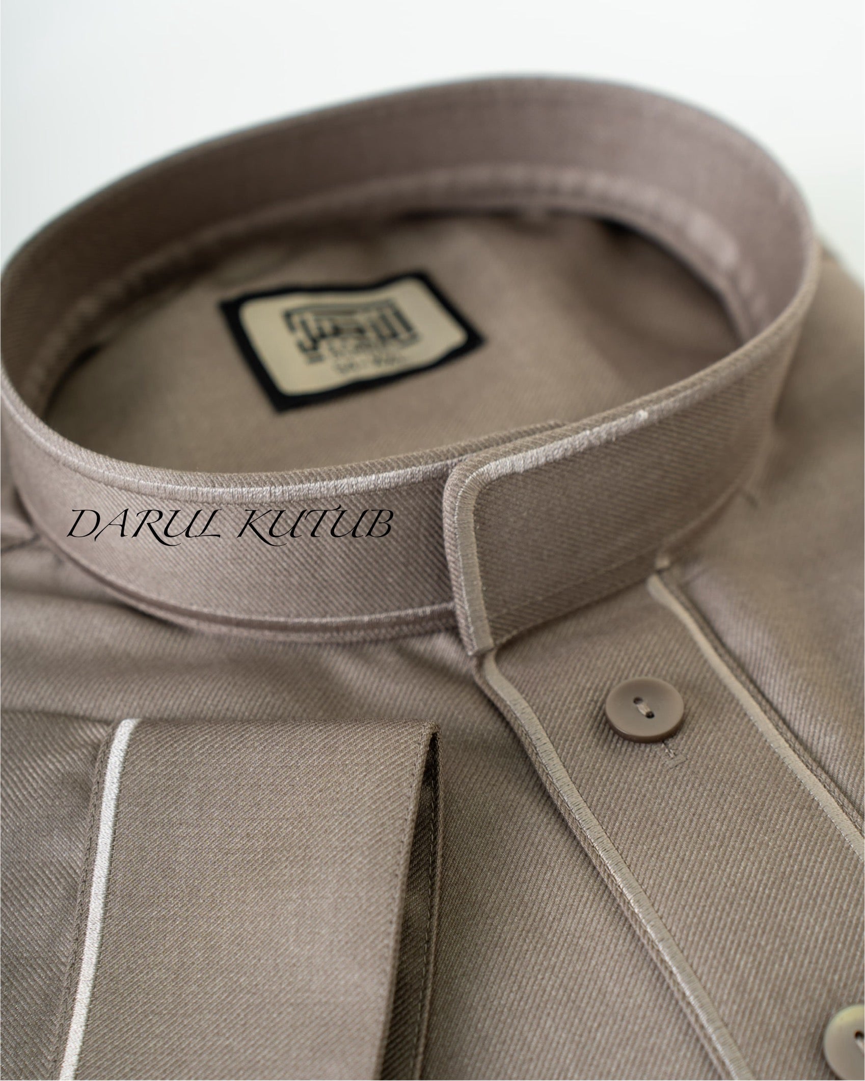 Beige Al Aseel Embroidered Thobe image 4