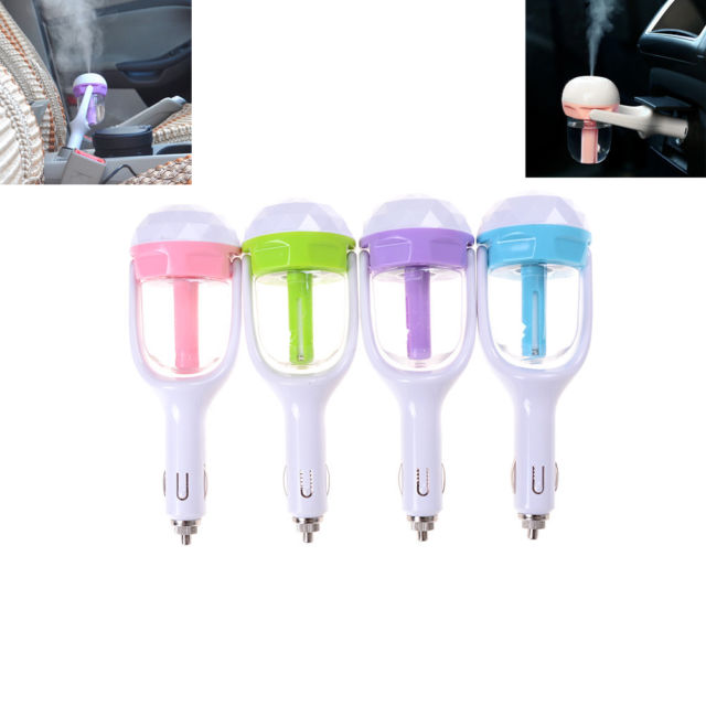 Mini Car Air Humidifier Diffuser Essential Oil Ultrasonic Aroma