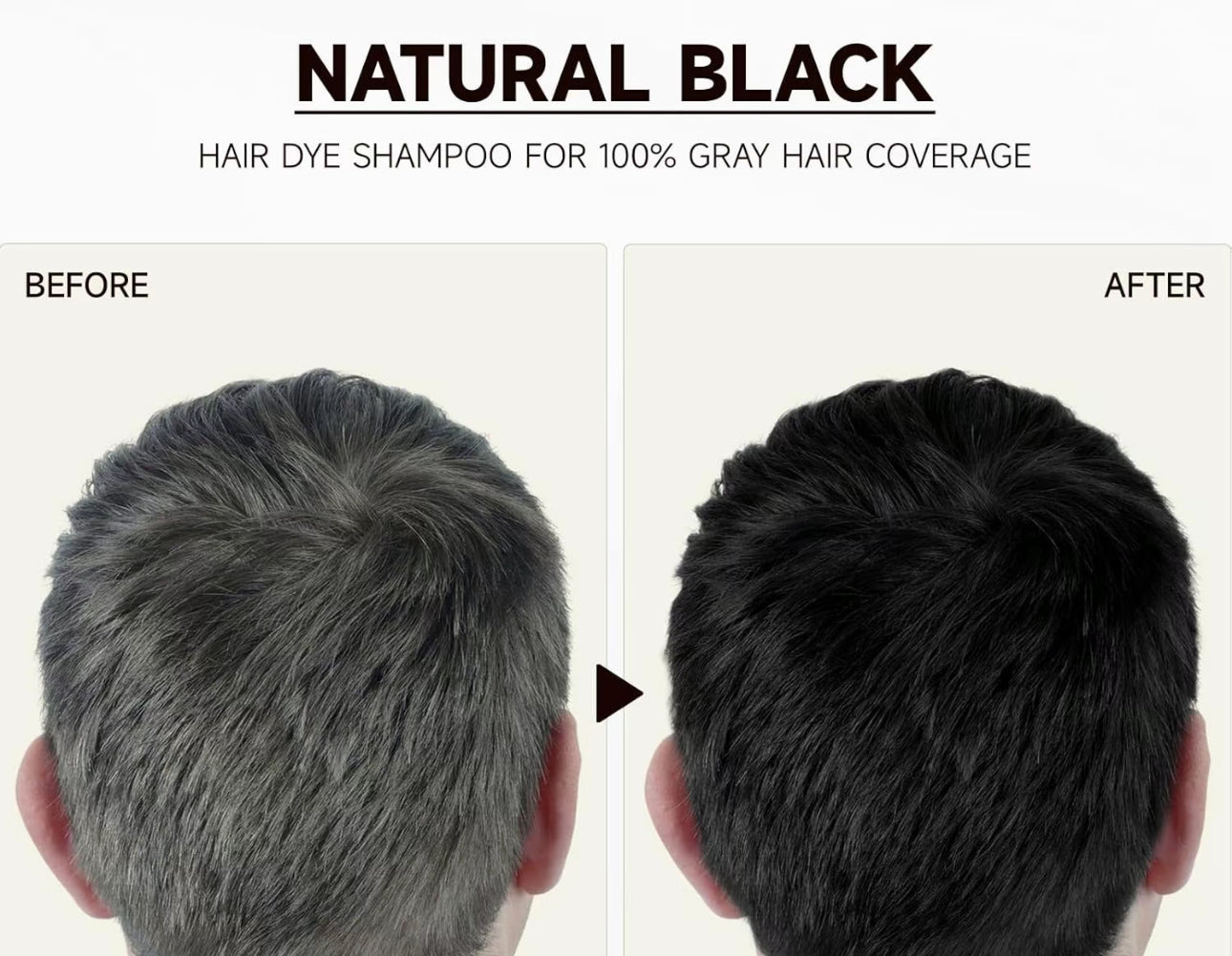 Hair Dye Shampoo, 10pcs hair dye shampoo 3 in 1, Natural Herbal Dye Shampoo image 3
