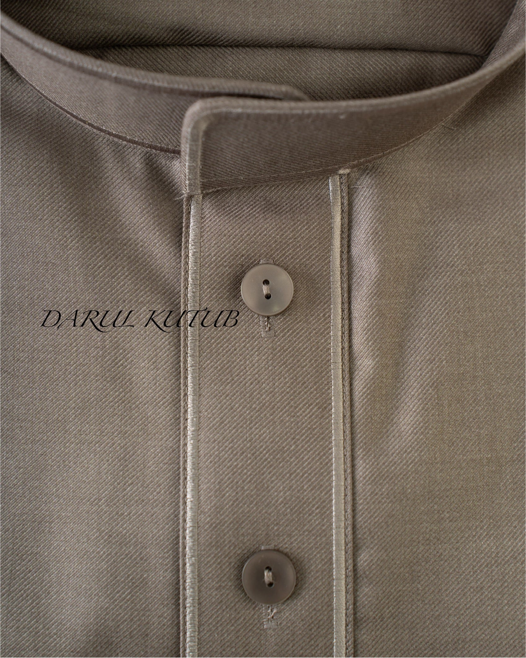 Beige Al Aseel Embroidered Thobe image 3
