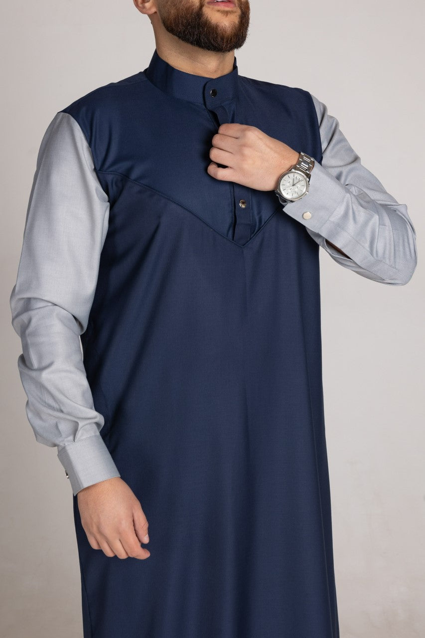 Kids Navy Smart Thobe Design ST1 image 3