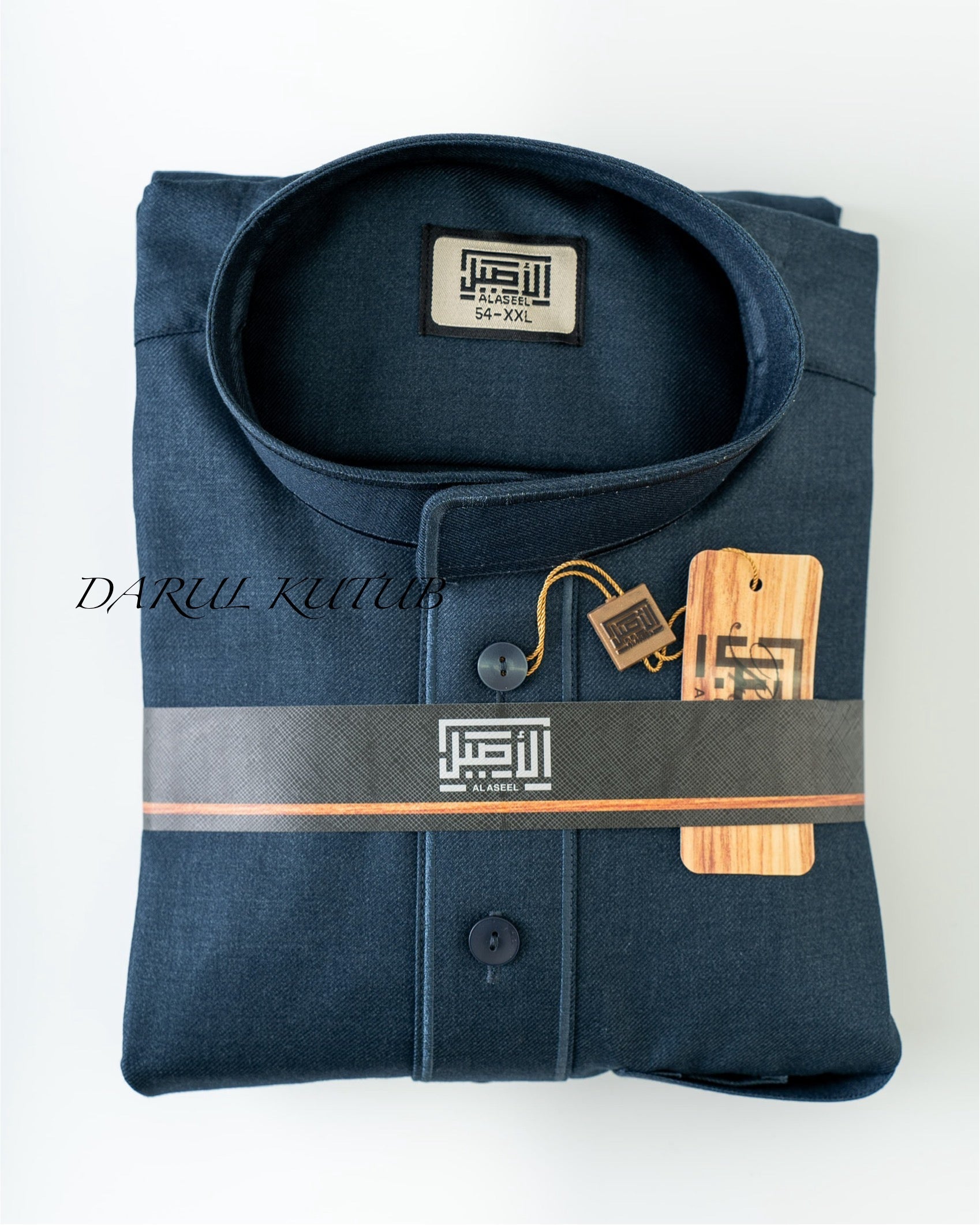 Teal Al Aseel Embroidered Thobe image 4