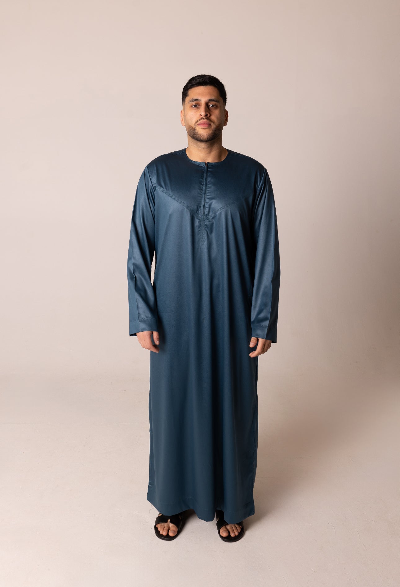 Classic Kids Emirati Thobe ( Teal ) image 2