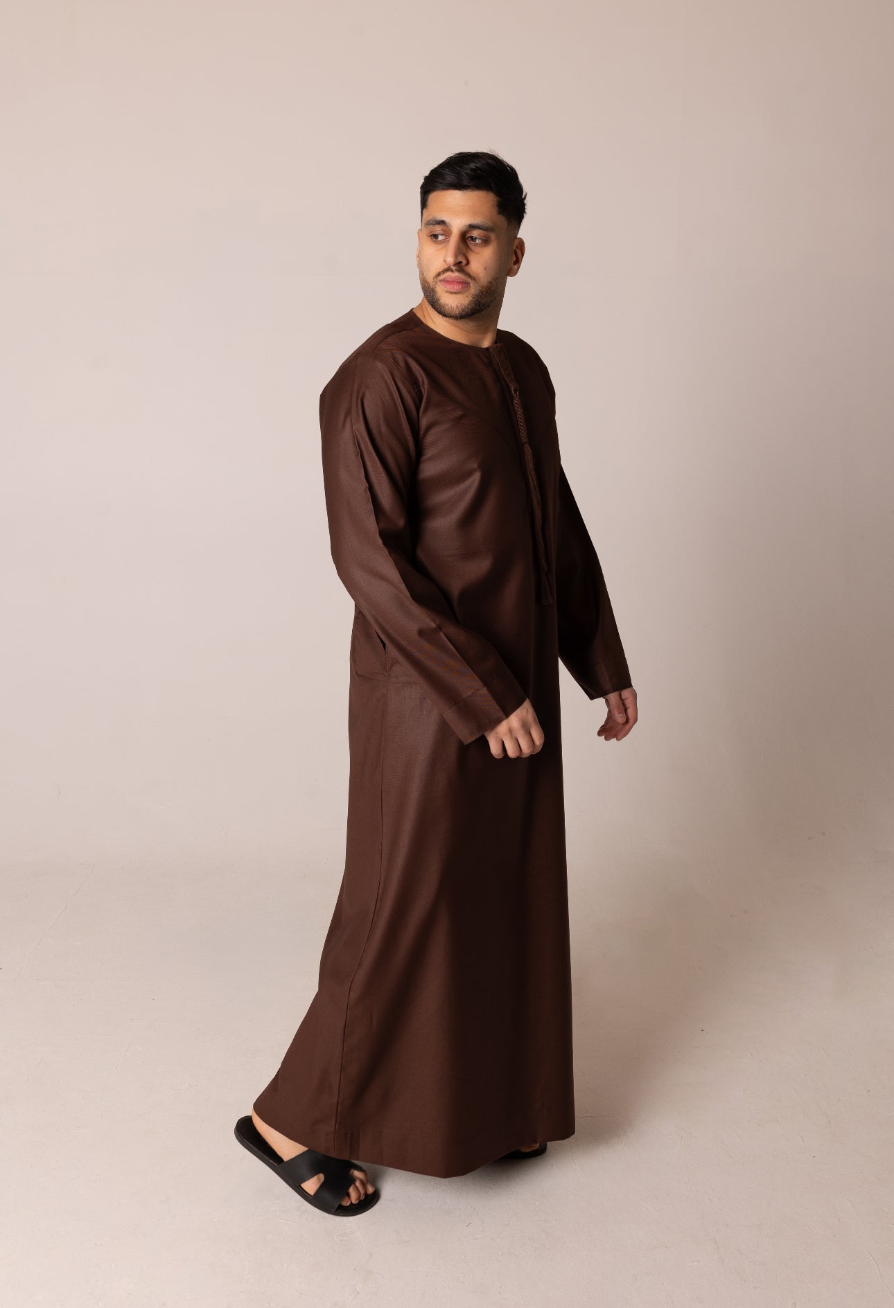 Kids Quality Emirati Thobe ( Brown ) image 0