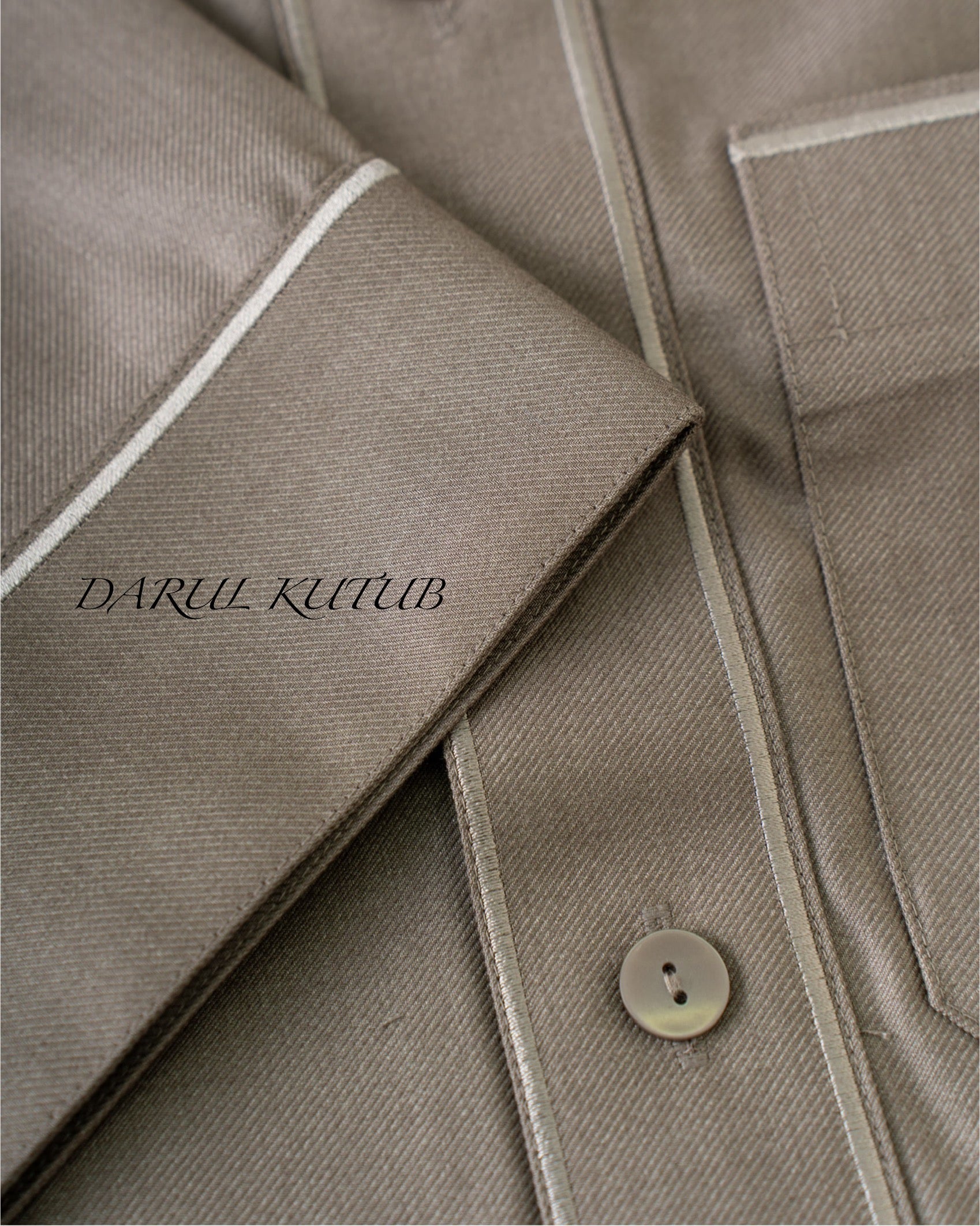 Beige Al Aseel Embroidered Thobe image 8