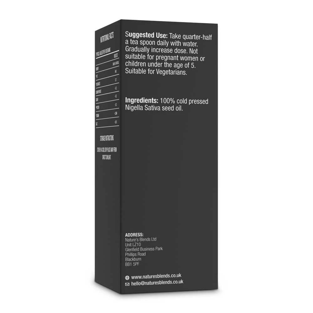 Raw Virgin Ethiopian Black Seed Oil (100ml)