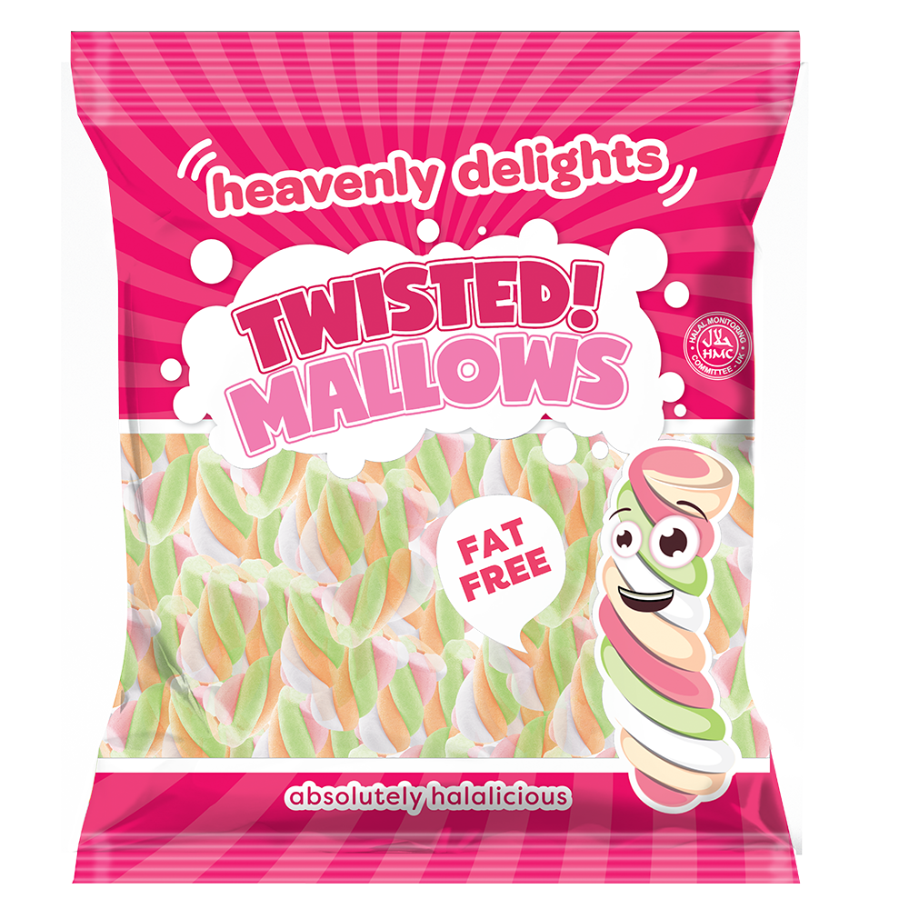 Twisted Mallows [Vanilla Flavoured Marshmallows] 140g Bag