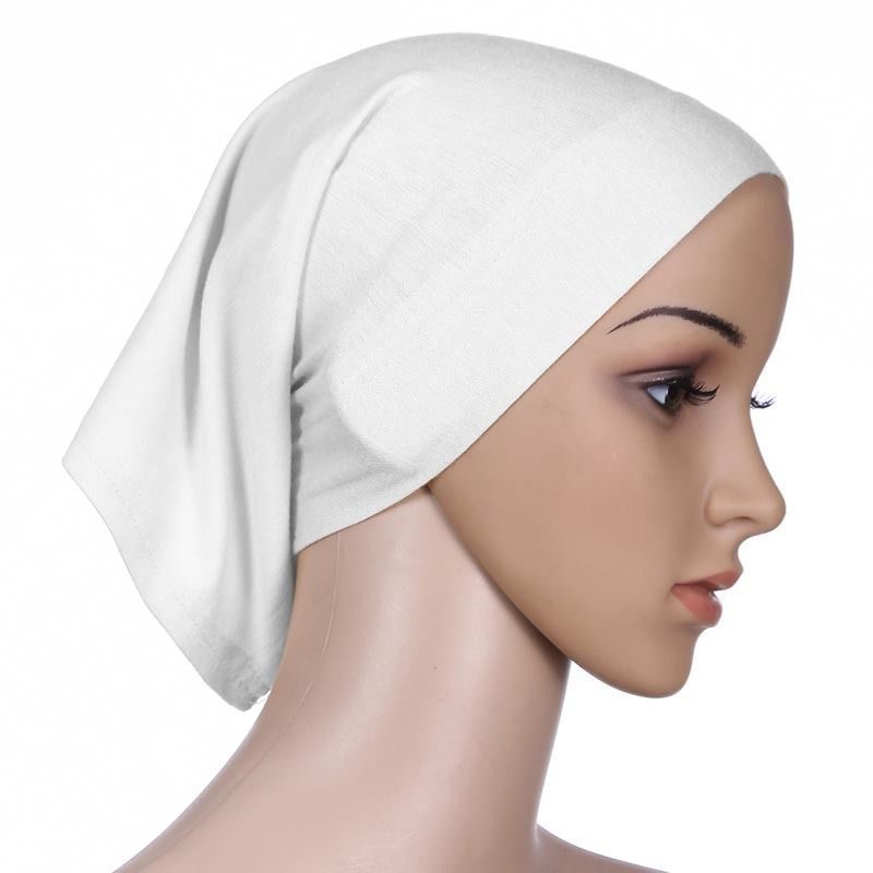 Plain White Tube Bonnet
