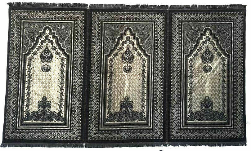 Extra Large Quality Shiny Triple Prayer Mat