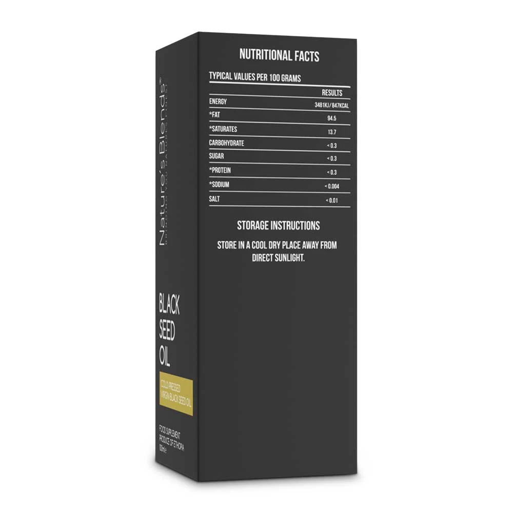 Raw Virgin Ethiopian Black Seed Oil (100ml)