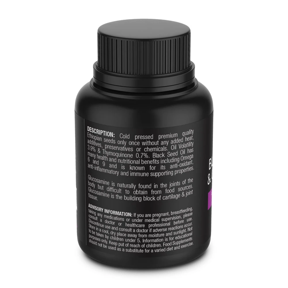 Black Seed Oil & Natural Glucosamine Capsules