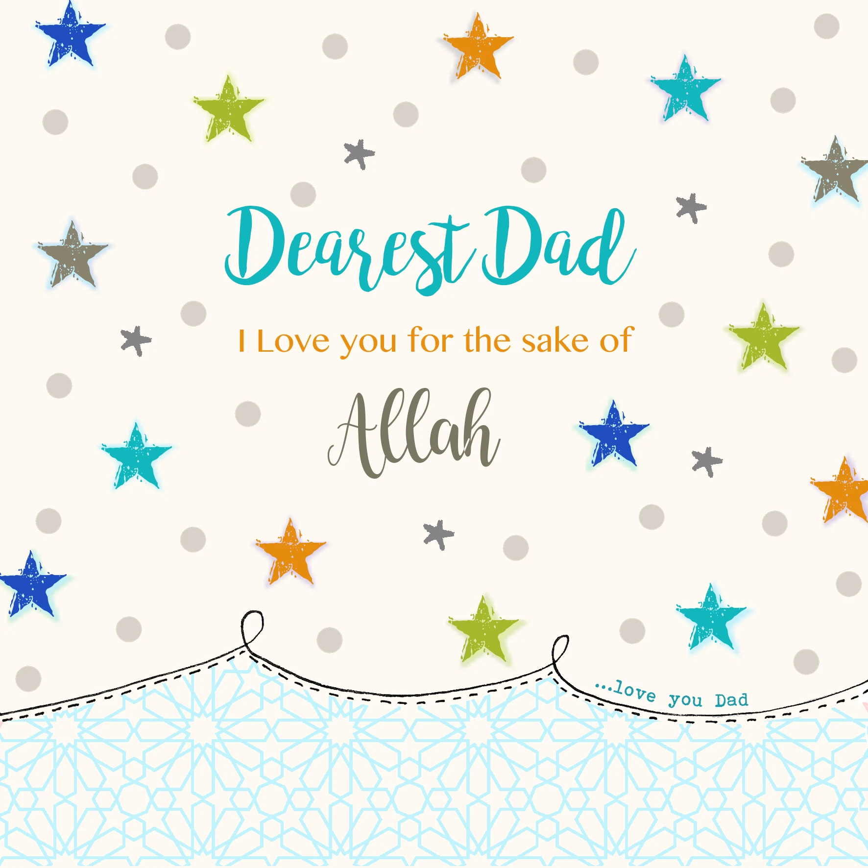 Dearest Dad, I love you for the sake of Allah BB 15
