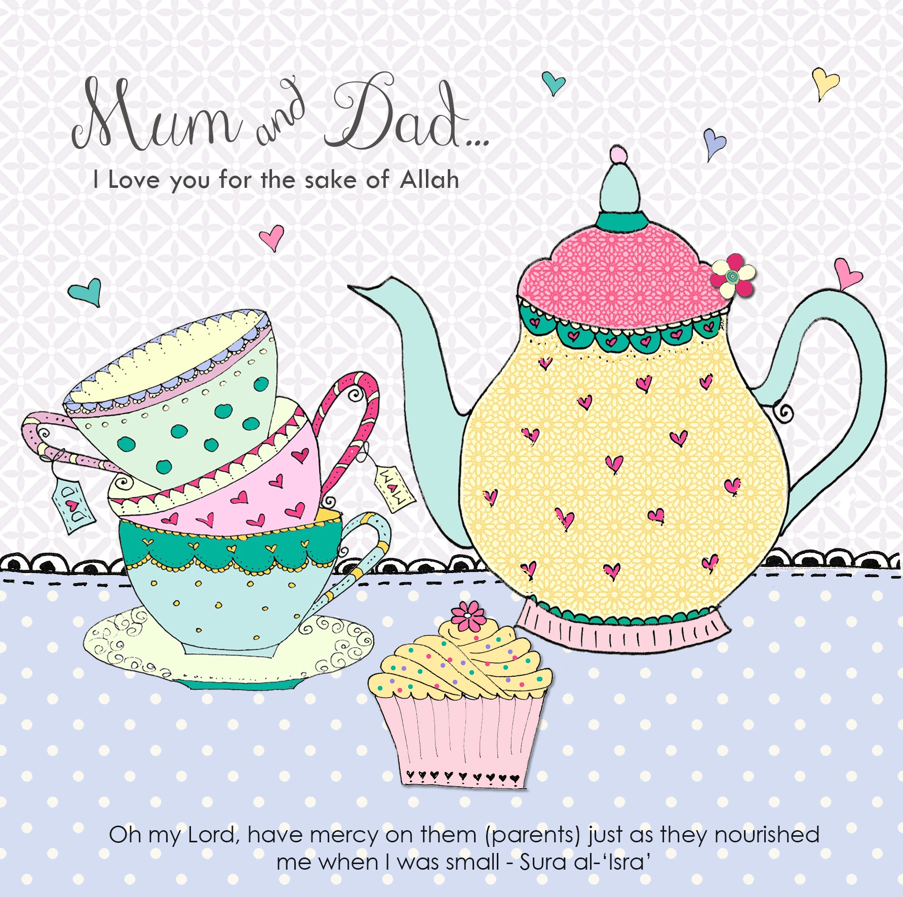 Mum and Dad, I love you for the sake of Allah BB 13