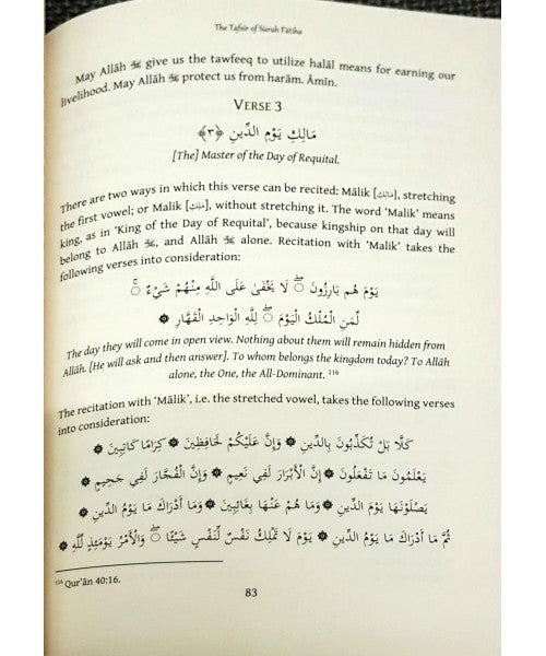 The Tafsir of Surah Fatiha