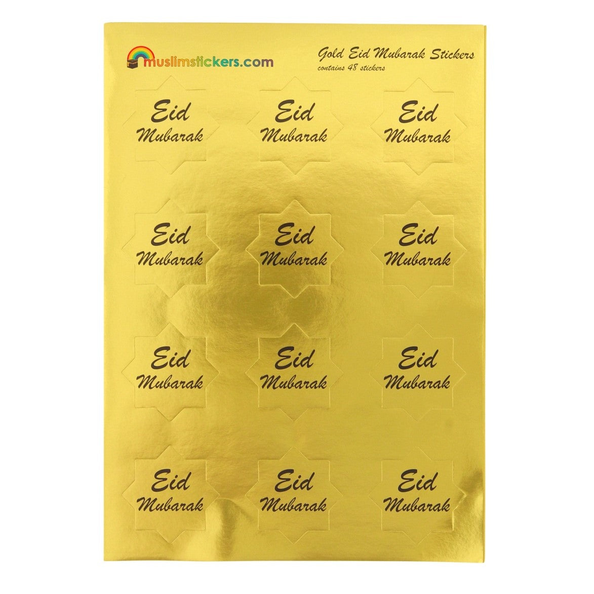GOLD EID STICKERS