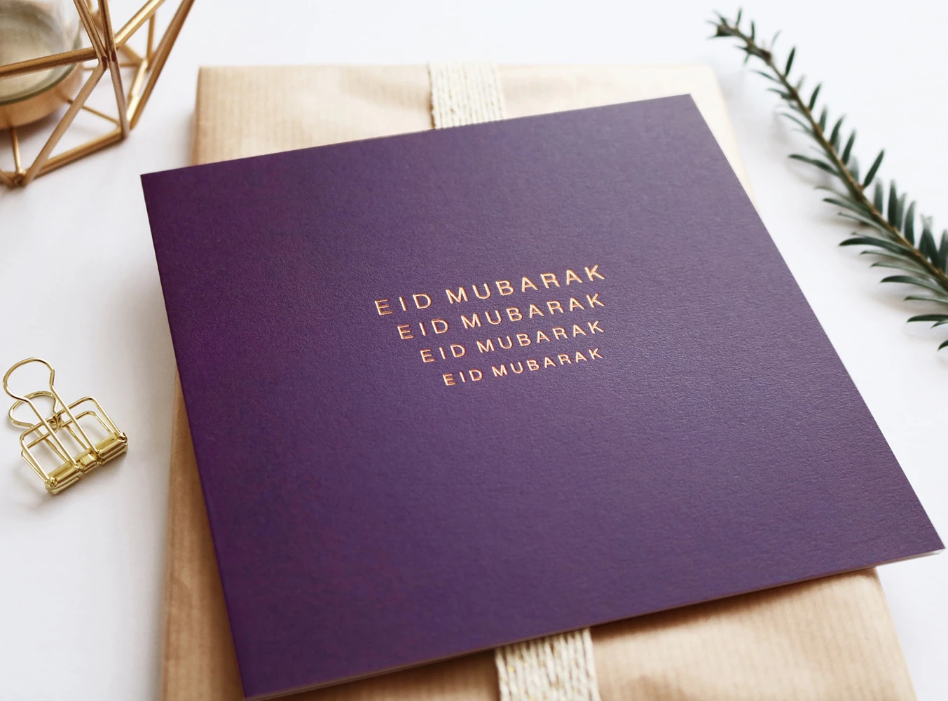 Eid Mubarak - Rose & Co - Gold Foiled - Purple RC 05