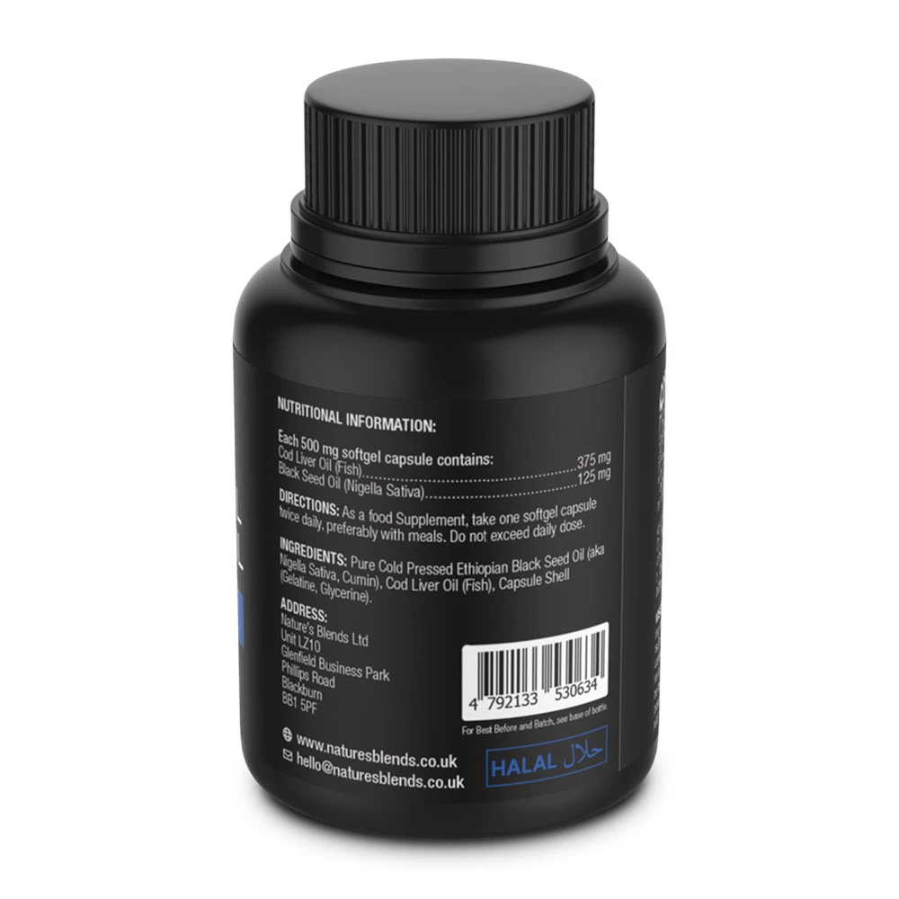 Black Seed Oil & Cod Liver Oil Capsules