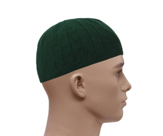 Knitted Vertical Line Prayer Hat