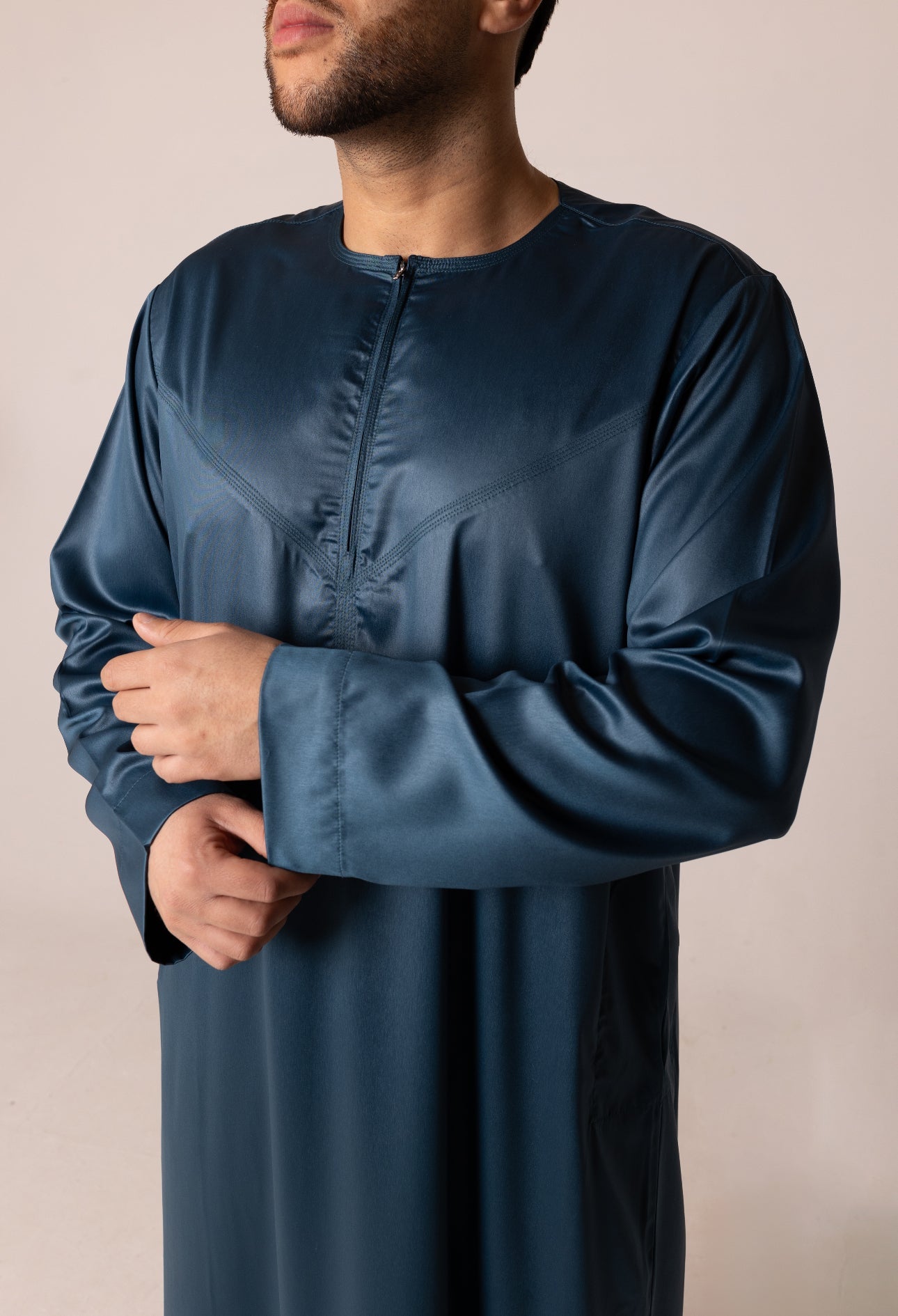 Classic Kids Emirati Thobe ( Teal ) image 4