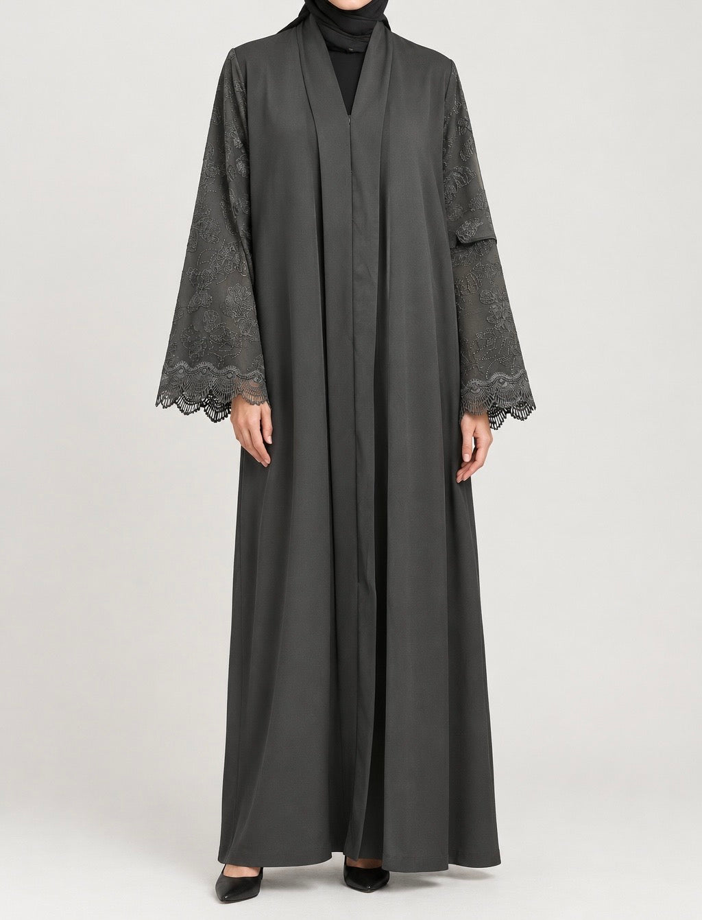 Madina Abaya laced sleeves