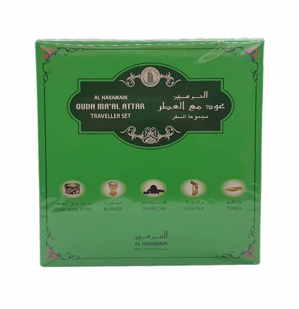 Al Haramain Oudh Ma'Al Attar Traveller Set Perfume Gift Set 40g