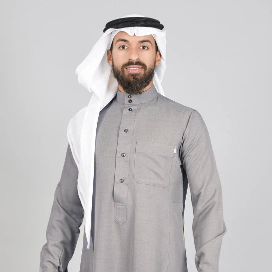 Nusuki Winter Thobe Grey