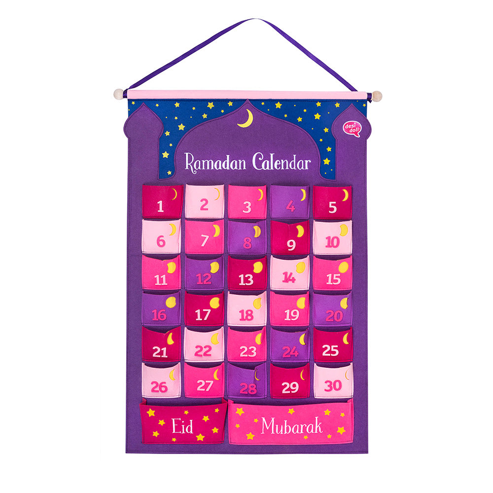 My Ramadan Calendars: Wall-Hanging Ramadan Calendar Purple/Pink