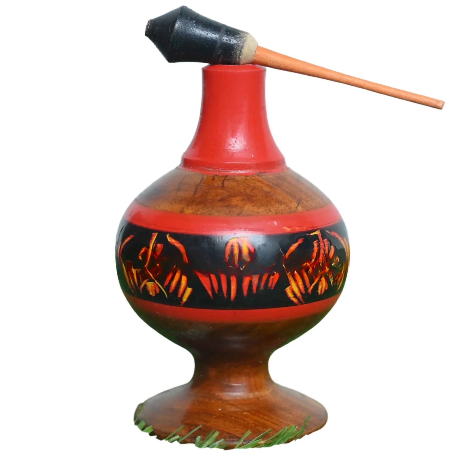 Wooden Surma Dani, Handcrafted Traditional Kohl Holder