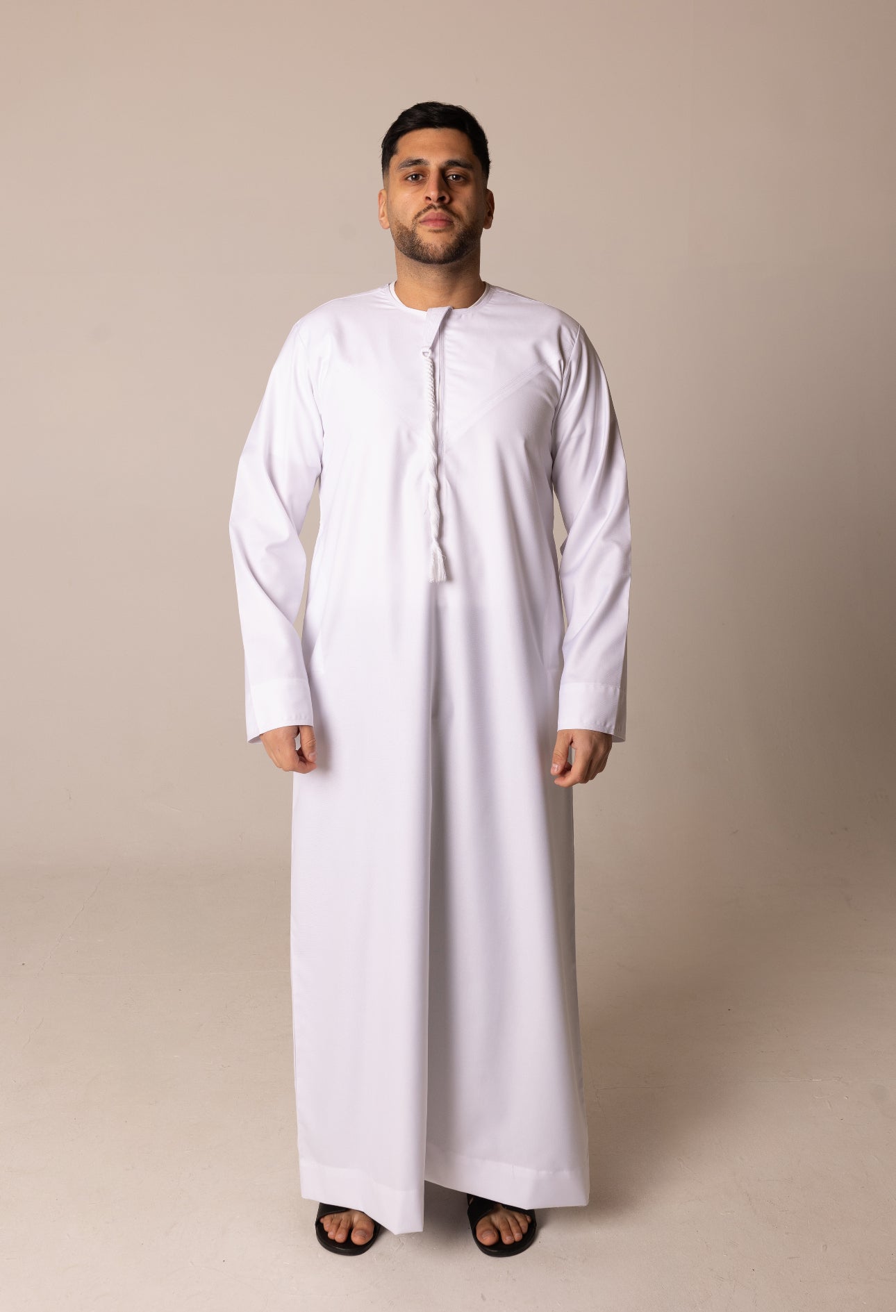 Kids Quality Emirati Thobe ( White ) image 3
