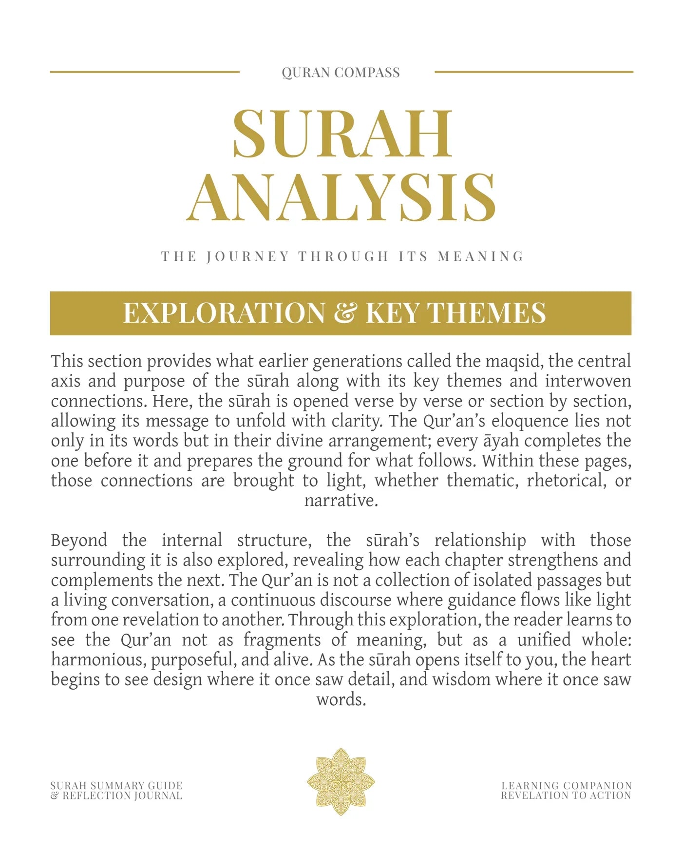 Quran Compass: Surah by Surah Study Guide & Reflection Journal (Deluxe Edition) image 7