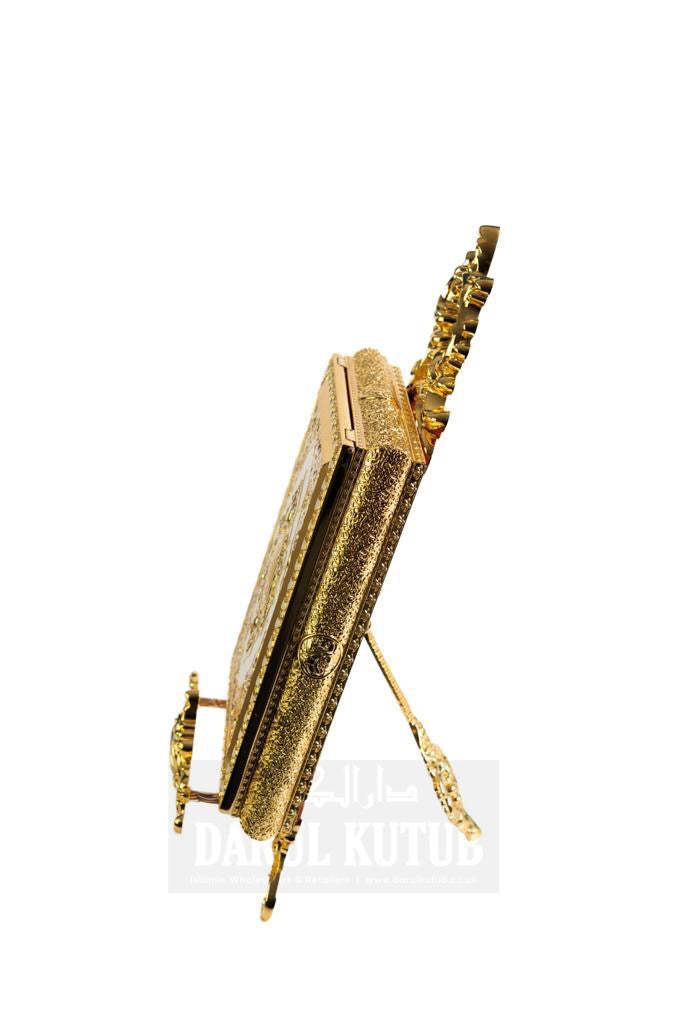 Luxury Metal Quraan Gift Box set with stand