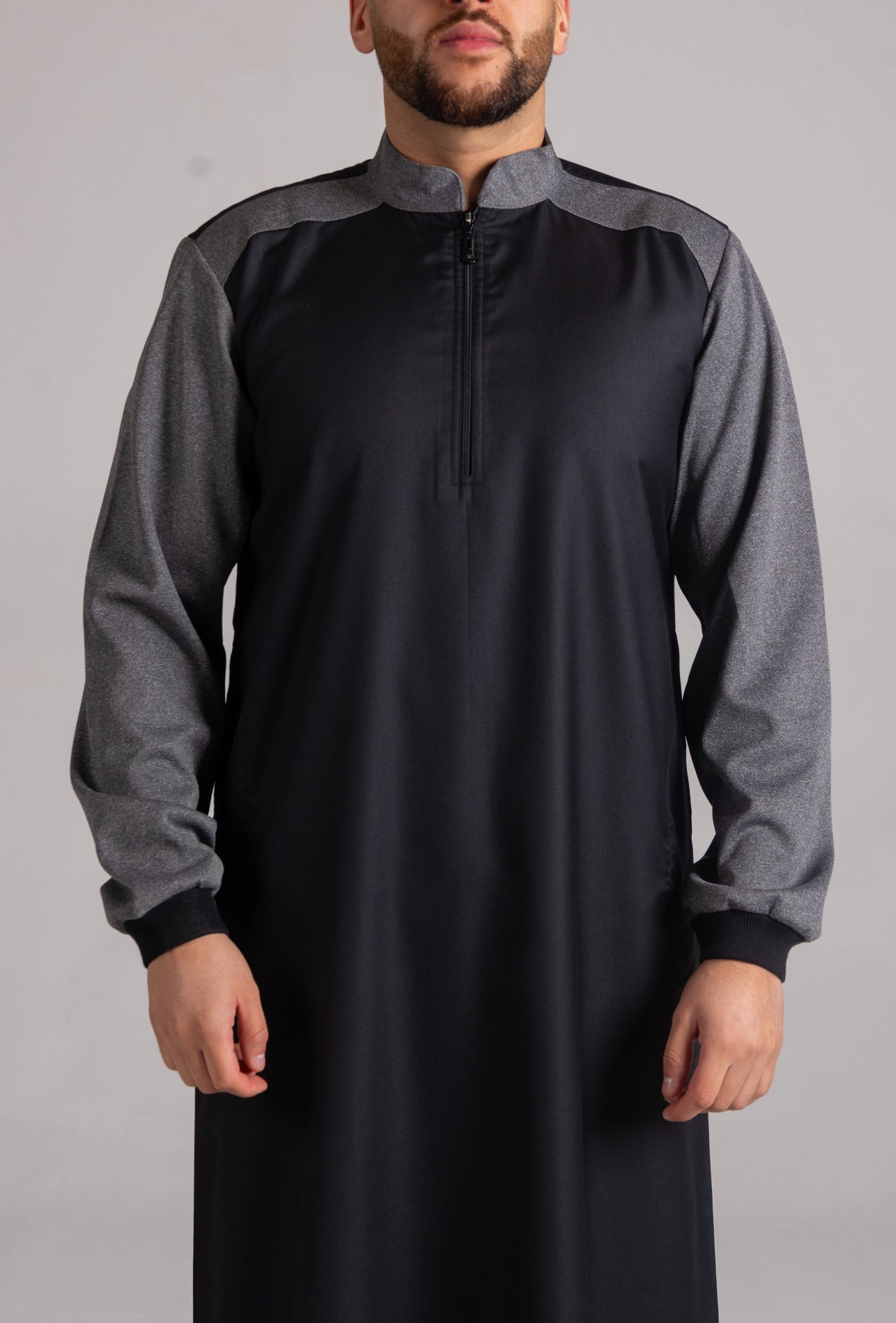 Kids Black Smart Thobe Design ST6