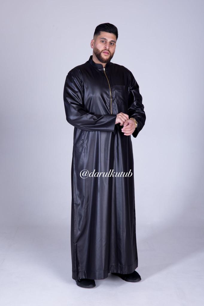Classic Zip Thobe ( Black )